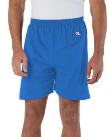 Adult Cotton Gym Short - BLACK - S (Color: ROYAL BLUE, size: M)