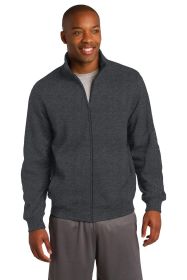 Sport-Tek Full-Zip Sweatshirt ST259 (Color: Graphite Heather, size: S)