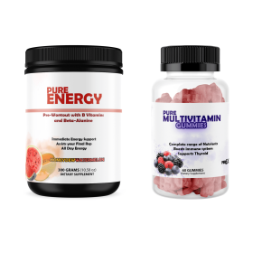 Energy Bundle Pre-Workout and Multi-Vitamins (Multi-Vitamins: Pure Multivitamins Gummies, Pre-Workout: Pure Energy)