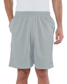 Adult Mesh Short with Pockets - ATHLETIC GREY - S (Color: ATHLETIC GREY, size: XL)