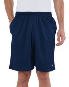 Adult Mesh Short with Pockets - ATHLETIC GREY - S (Color: NAVY, size: S)
