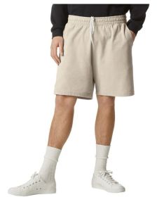 American Apparel 2PQ Unisex Pique Gym Short (Color: BONE, size: XL)