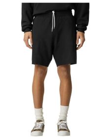 American Apparel 2PQ Unisex Pique Gym Short (Color: Black, size: XL)